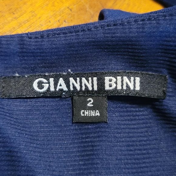 Gianni Bini Blue Fit & Flare Dress - Picture 11 of 12